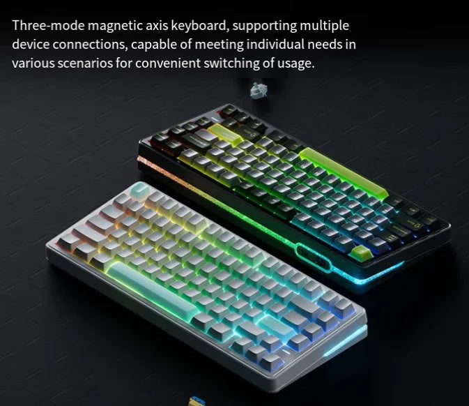 VGN Neon Pro Magnetic Switch Keyboard 8K Polling Rate RGB Lighting Maxed Out, Multi-Mode Connectivity for All Scenarios