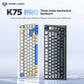 Spot K75pro Three-Mode for RGB Backlit Magnetic Axis Customized Third Mock Examination Hot Plug Wireless Gaming Keyboard