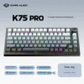 Spot K75pro Three-Mode for RGB Backlit Magnetic Axis Customized Third Mock Examination Hot Plug Wireless Gaming Keyboard