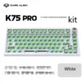 Spot K75pro Three-Mode for RGB Backlit Magnetic Axis Customized Third Mock Examination Hot Plug Wireless Gaming Keyboard