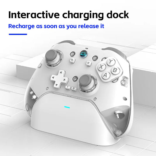 Z04 Wireless Controller Charging Base Magnetic Steam Wireless Gaming Controller Hall Joystick Gamepad Android/iOS/PC