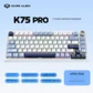 Spot K75pro Three-Mode for RGB Backlit Magnetic Axis Customized Third Mock Examination Hot Plug Wireless Gaming Keyboard