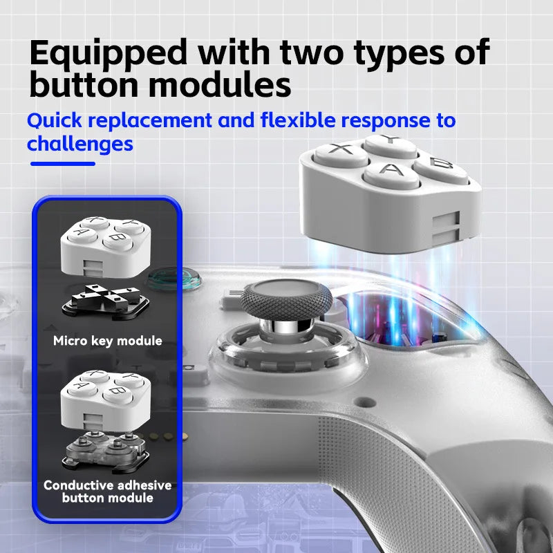 Z04 Wireless Controller Charging Base Magnetic Steam Wireless Gaming Controller Hall Joystick Gamepad Android/iOS/PC