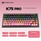Spot K75pro Three-Mode for RGB Backlit Magnetic Axis Customized Third Mock Examination Hot Plug Wireless Gaming Keyboard
