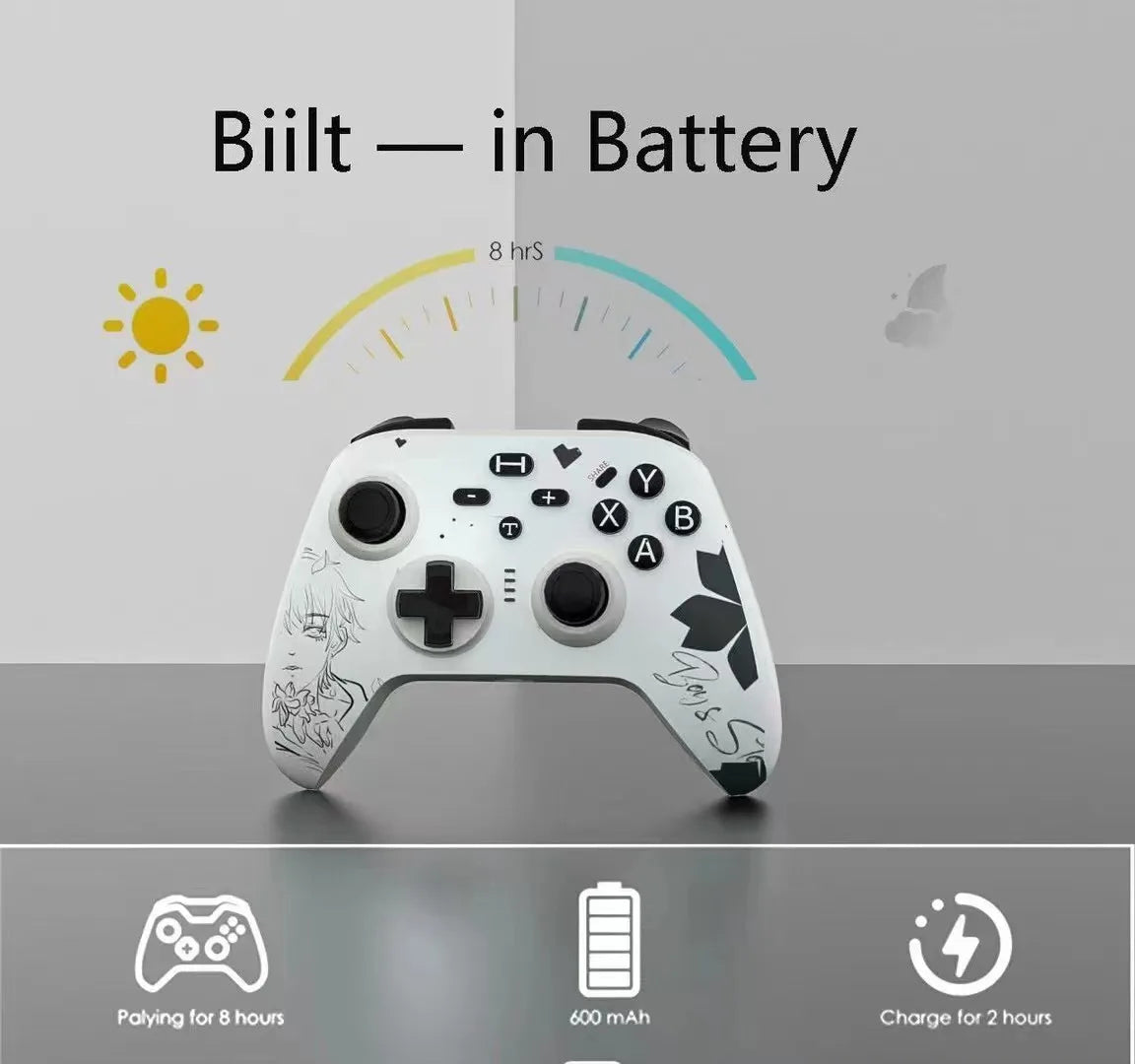 2.4G N2 Wireless Controller for Xbox One PC Gamepad With 2.4GHZ Wireless Adapter for Xbox Series X/S//PS3/Windows 7/8/10