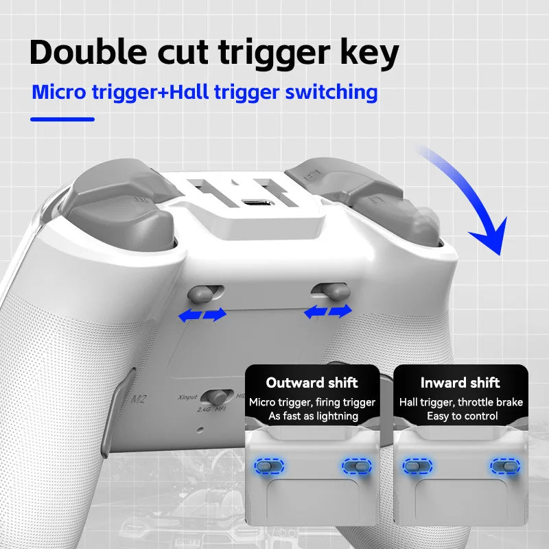 Z04 Wireless Controller Charging Base Magnetic Steam Wireless Gaming Controller Hall Joystick Gamepad Android/iOS/PC