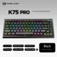 Spot K75pro Three-Mode for RGB Backlit Magnetic Axis Customized Third Mock Examination Hot Plug Wireless Gaming Keyboard