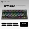 Spot K75pro Three-Mode for RGB Backlit Magnetic Axis Customized Third Mock Examination Hot Plug Wireless Gaming Keyboard