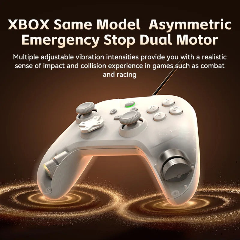 Wired PC Game Controller, USB Wired Gaming Joystick with Dual Vibration, Plug and Play, Compatible with Laptop, Steam, PS3, NS