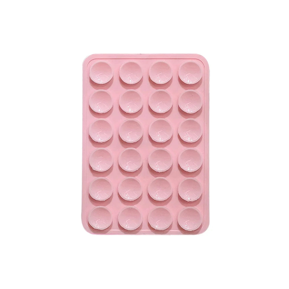 Candy Color Suction Cup Silicone Phone Backed sticker Suction Pad phone holder Backed Adhesive Rubber Sucker Pad For Fixed Pad