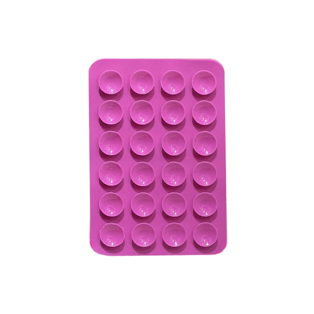 Candy Color Suction Cup Silicone Phone Backed sticker Suction Pad phone holder Backed Adhesive Rubber Sucker Pad For Fixed Pad