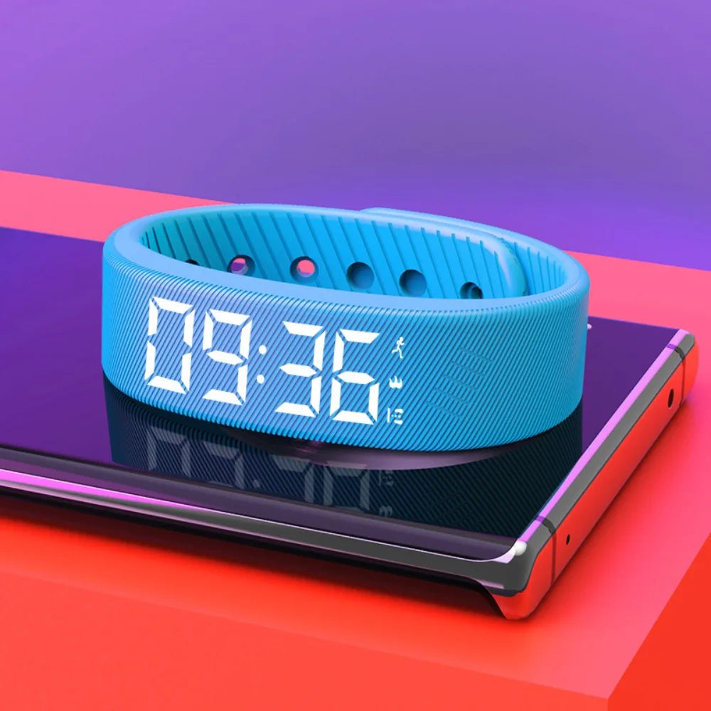 Smart Bracelet LED Digital Waterproof Smart Clock Smartband With running pedometer Monitor Smart Band Vibration Alarm Reminder