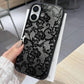 For iPhone 17 16 15 14 13 12 11 Pro Max Case Exquisite Lace Pattern Silicone Cover For iPhone Air 16E 16 Plus XS X XR Soft Funda