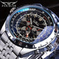 High-End Men's Watches Are a Stylish and Functionally Practical Mechanical Timepiece Made of Stainless Steel, Featuring a Hollow Design and a Large Dial. Its Attractive Appearance Makes It Suitable for Everyday Gifts, and It
