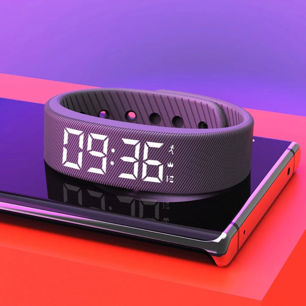 Smart Bracelet LED Digital Waterproof Smart Clock Smartband With running pedometer Monitor Smart Band Vibration Alarm Reminder