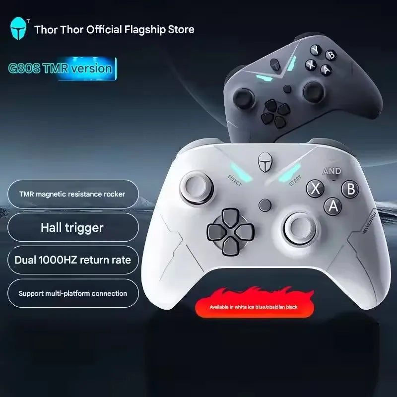 G30S Gaming Controller Hall Effect Trigger Gamepd 1000Hz TMR Magnetic Joystick Cross-Platform for PC/PS/Switch/Xbox/Android ios