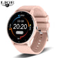 LIGE Smart Watch Women Men Full Touch Screen Bluetooth Call Smartwatch Waterproof Sports Fitness Tracker Watches for Android iOS