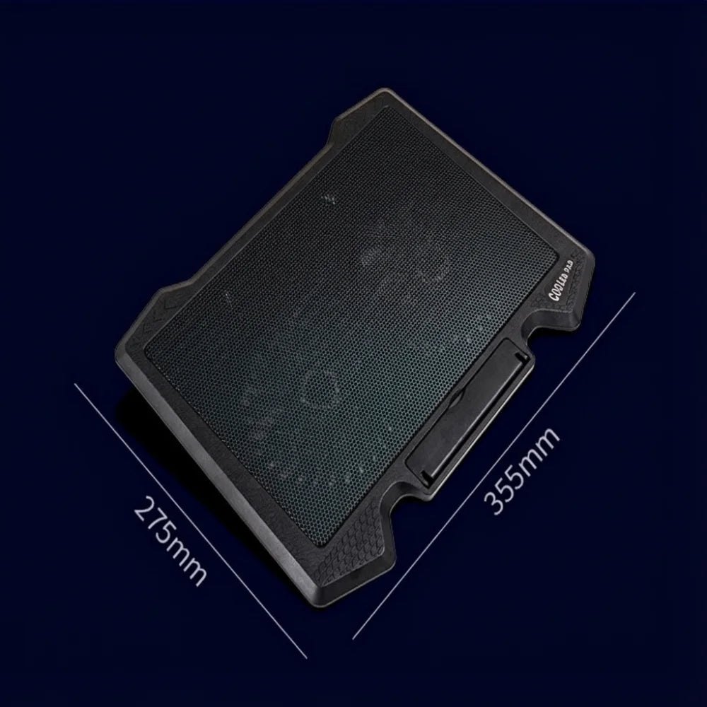 13 14 15.6 17 inch Laptop Cooling Pad LED Light USB Powered Notebook Cooling Fan Heat Dissipation Quiet Laptop Stand Base